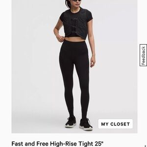 Fast and Free High-Rise Tight 25"
5 Pocket